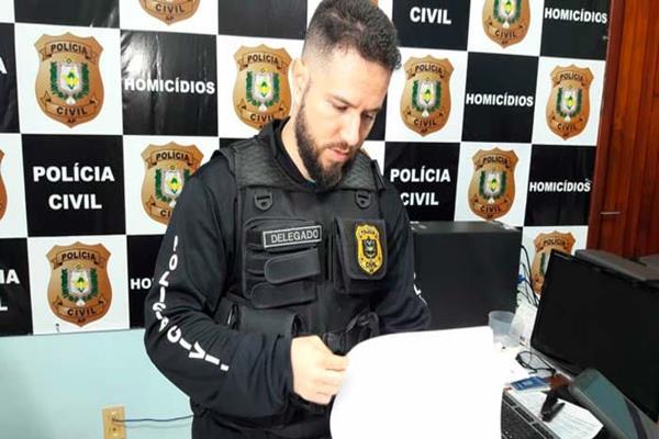 Delegado Wellington Ferraz, titular da Delegacia de Homicídios.